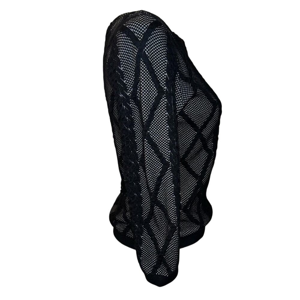 Worthington, 3/4 sleeve, black and gray, fall, size small regular, sweater - Picture 3 of 12